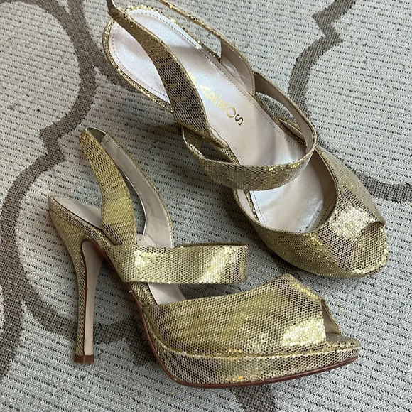 Caparros gold Wright Evening Sandals - Picture 1 of 14
